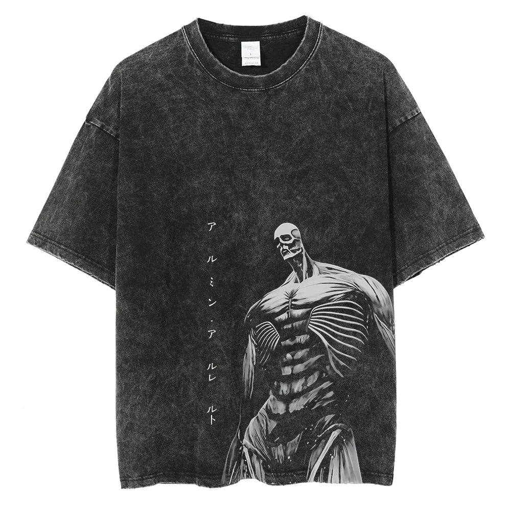 Harajuku Anime Attack on Titan Levi Ackerman Print Tee Men Women Comfortable T-shirts Casual Loose T Shirt Male Cotton Tshirt