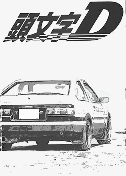 Initial D Takumi Canvas Poster
