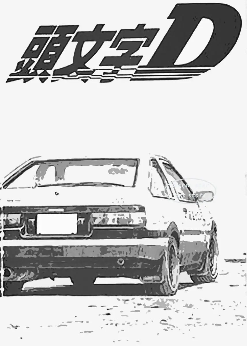 Initial D Takumi Canvas Poster