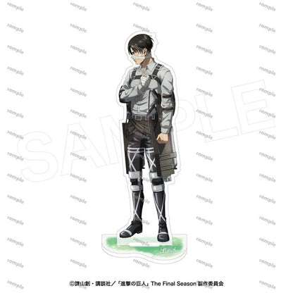 Attack On Titan Eren Mikasa Acrylic Figure Display Cartoon Stand Model Plate Anime Merch Accessories Desk Ornament Keychain