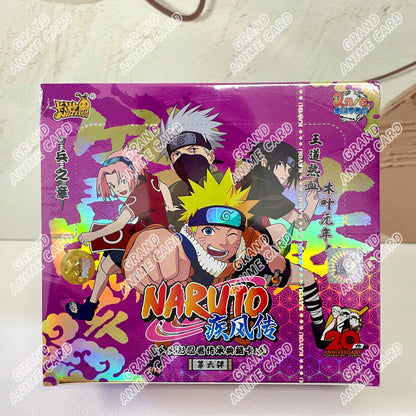 KAYOU Genuine Naruto Cards T2W9 T4W8 Booster Box Anime TCG Rare SE BP CR MR Ninja World Fight Chapter Collection Kids Toy Gift