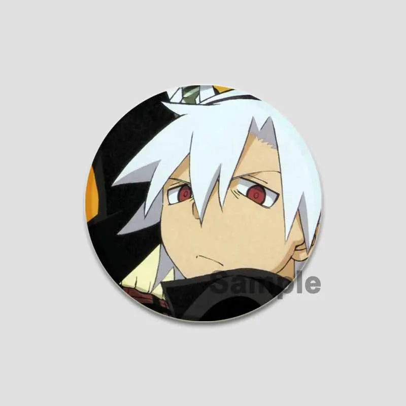 58/44/32mm Anime Soul Eater Round Pins Cartoon Badges