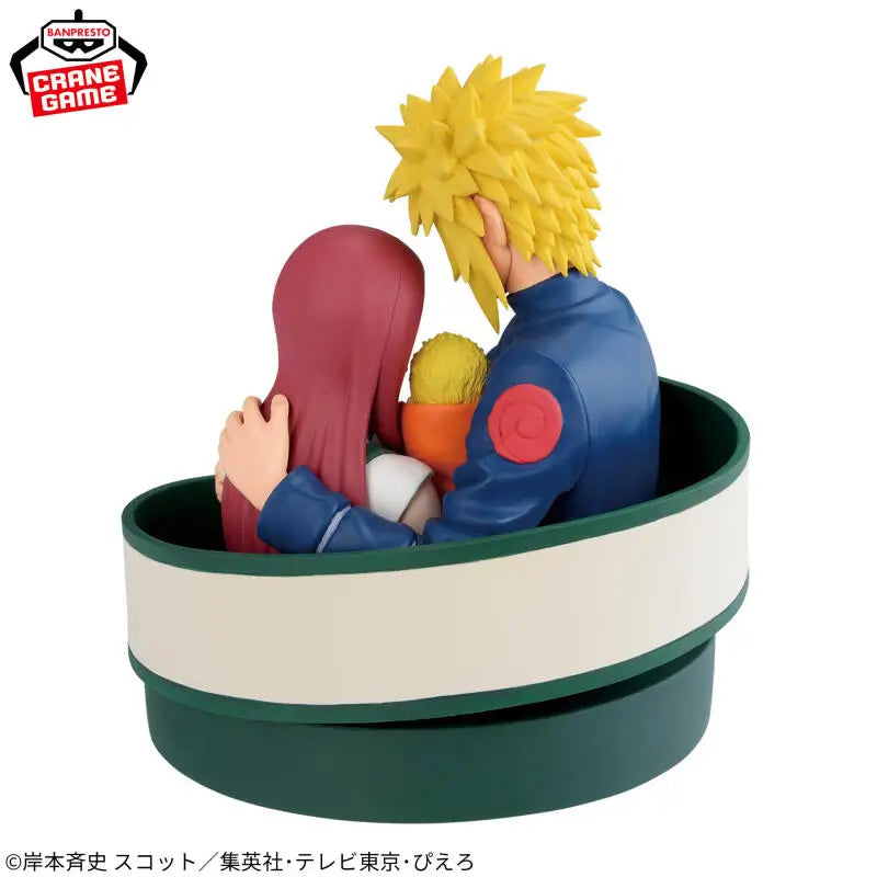 Bandai Banpresto Naruto Shippuden Naruto 72 Series-Namikaze Minato Uzumaki Kushina Naruto Uzumaki Anime Action Figures Model Toy