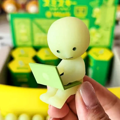 Sonny Angel Mini Figure Smiski Birthday Sunday Living Yoga Work Bath Hippers Moving Series Mystery Surprise Blind Box Toys Gifts