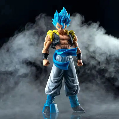 31CM Anime Dragon Ball Z Super Saiyan Blue Gogeta PVC Action Figure Model Toys Desktop Decoraction Birthday Gift
