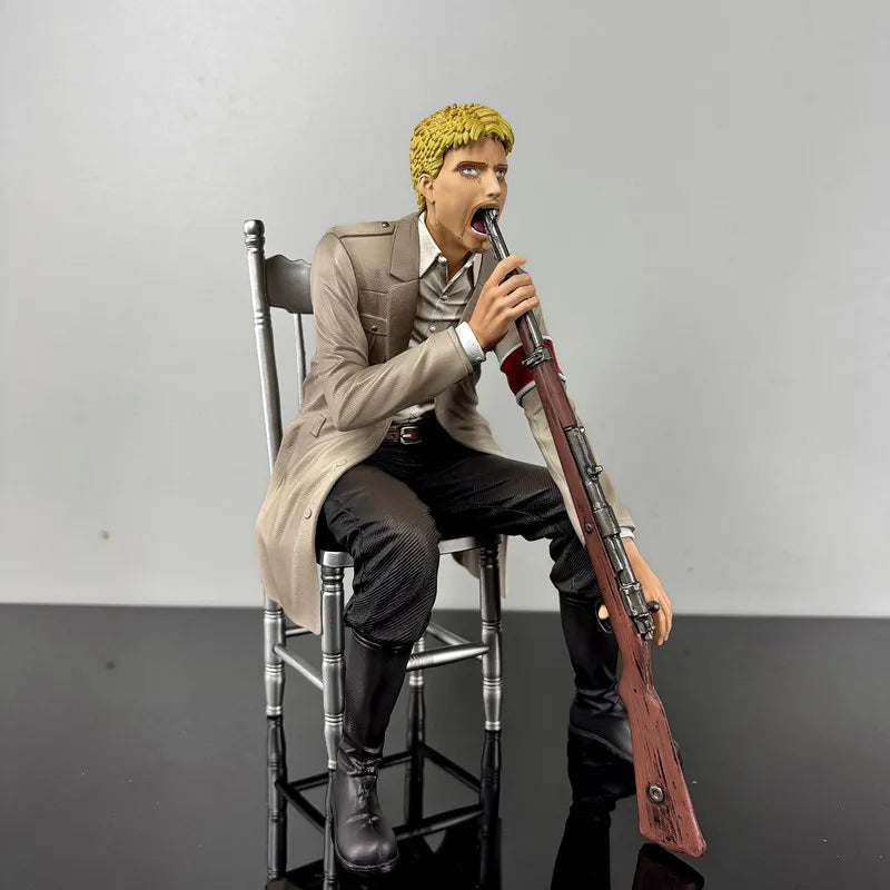 In-Stock 20cm Reiner Braun Figures Attack On Titan Reiner Anime Figure Pvc Statue For Desktop Decoration Collection Model Toy