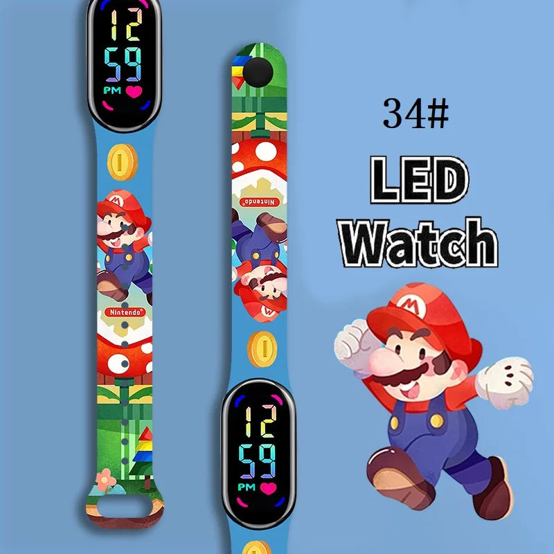 Kids LED Watch Touch Control Digital Silicone Strap