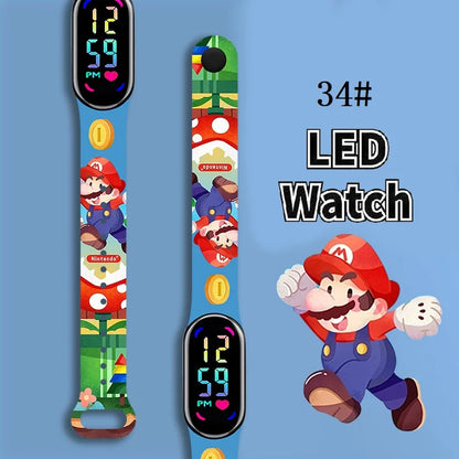 Kids LED Watch Touch Control Digital Silicone Strap