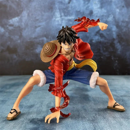 Anime Figures One Piece Monkey D. Luffy 18cm Luffy Figures Battle Style Action Collection PVC Model Doll Toys Kid Birthday Gifts