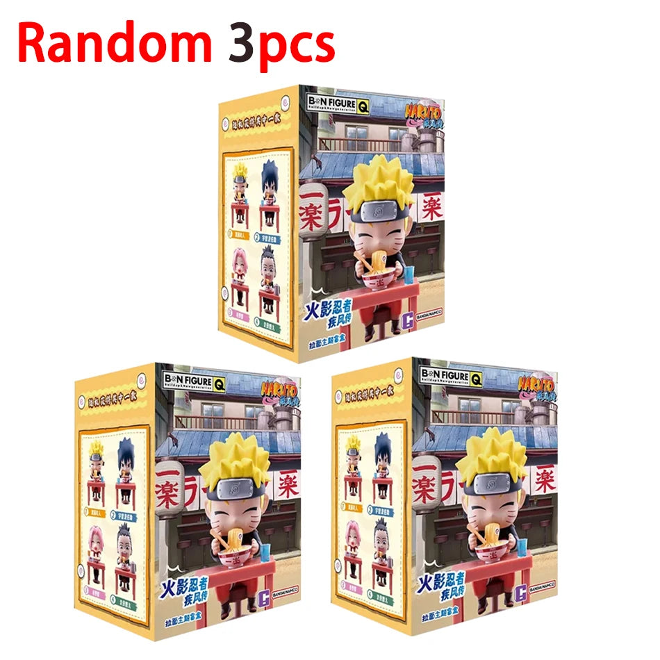 Anime New In Stock  Naruto Breeze Ramen Lamian Noodles Theme Blind Box Handmade Ornament Gift Naruto Sasuke Model Toys