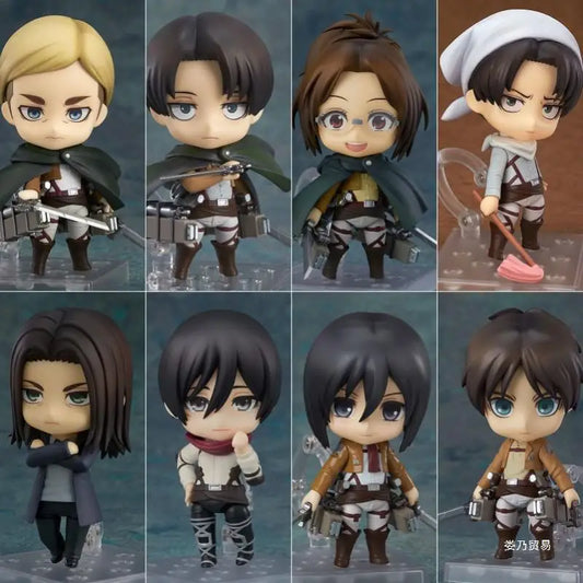 Anime Attack On Titan 1123# Hange Zoe 2000# Eren Jaeger Mikasa Ackerman Action Figures Cartoon Model Movable Doll Ornament Gift