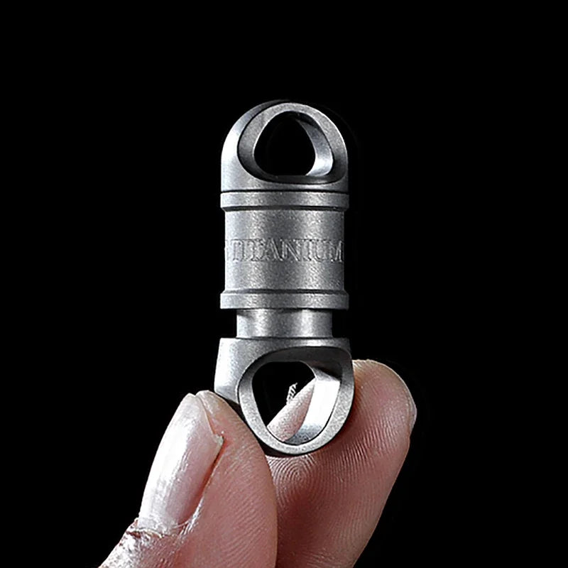 Quickdraw Keychain Luxury Titanium Spin Connection for Car Key Ring Holder Men EDC Buckle Unpacking Tool Father's Day Male Gift