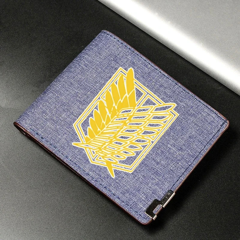 Anime Shingeki No Kyojin/Attack on Titan Cosplay Wallet Coin Purse Multi-card Bit High Appearance Level Exquisite Delicacy Gift