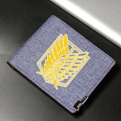Anime Shingeki No Kyojin/Attack on Titan Cosplay Wallet Coin Purse Multi-card Bit High Appearance Level Exquisite Delicacy Gift