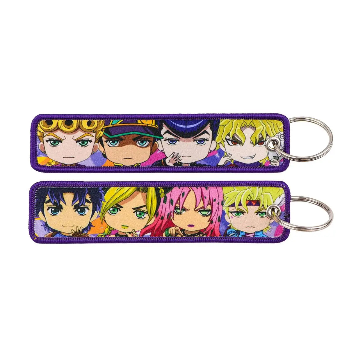 Anime Cartoon Embroidered Keychain