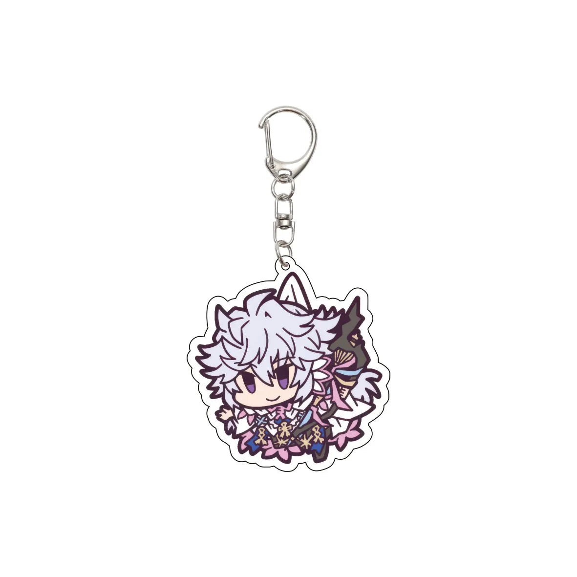 55MM Anime Fate/Grand Order Keychain Fujimaru Ritsuka Mash Kyrielight Astolfo Key Chain Acrylic Model Plate Christmas Gifts