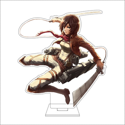 16CM Anime Attack on Titan Cosplay Acrylic Figure Stand Plate Ymir Sasha Braus Conny Springe Ornaments Gifts