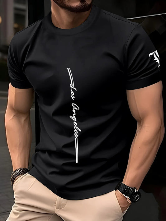 Generic Anime Letter Print T-Shirt