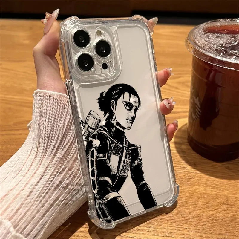 Attack On Titan Clear Phone Case