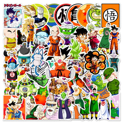 50/100pcs Cartoon Mix Anime Stickers Attack On Titan Jujutsu Kaisen Decals Skateboard Laptop Car Motorcycle Waterproof Sticker