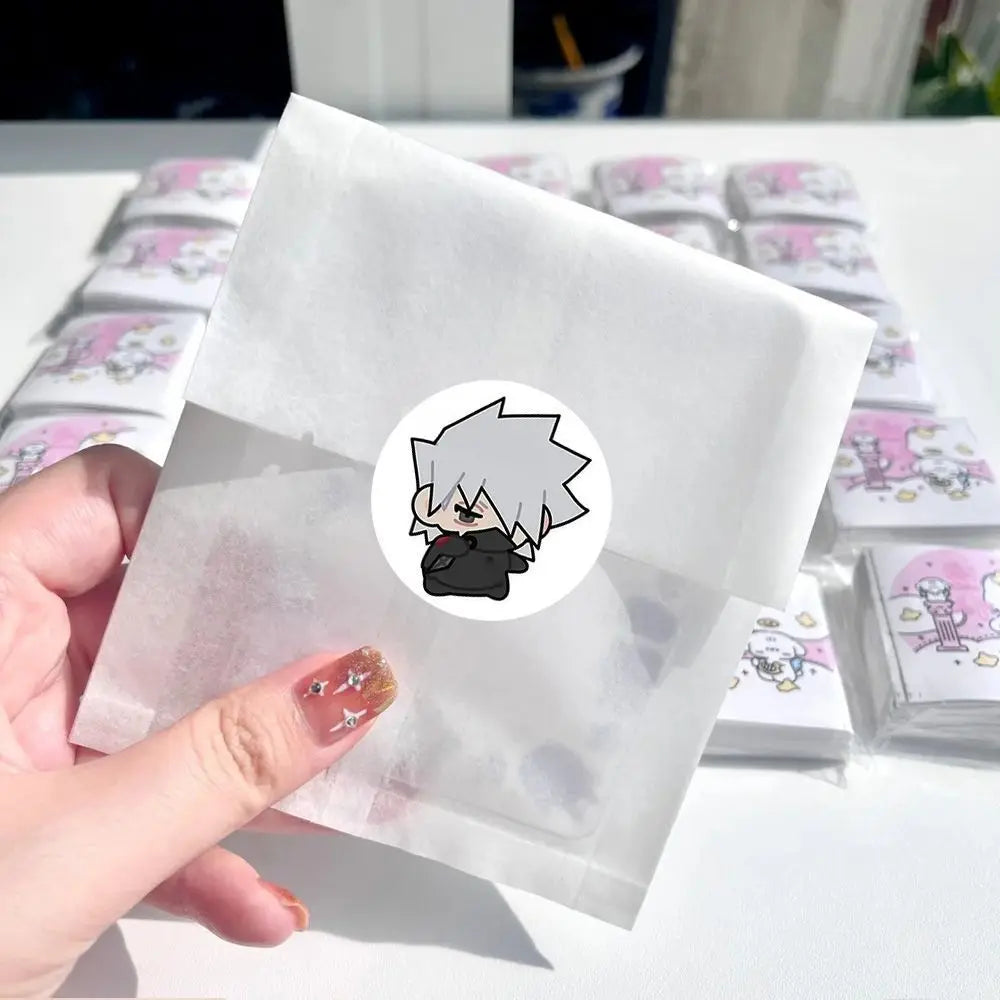 NARUTO Hatake Kakashi Cartoon Cute Chibi 500pcs Curly Stickers Kawaii Anime DIY Decoration Stickers Anime Merchandise Wholesale