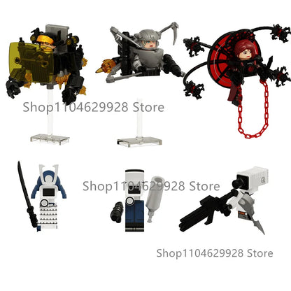 New KDL DJ Upgrade War-Damaged Skibidi Toilet Man Figures Anime Block Toys TvMan Titan Bricks Model Toy For Kid Birthday Gift