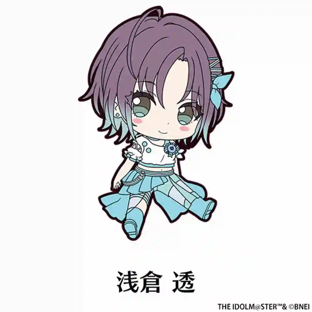 Anime Fans Gifts TTHE IDOLM@STER  Cute Kawaii HD Character Shimamura Uzuki Acrylic Keychain Decoration About 6cm