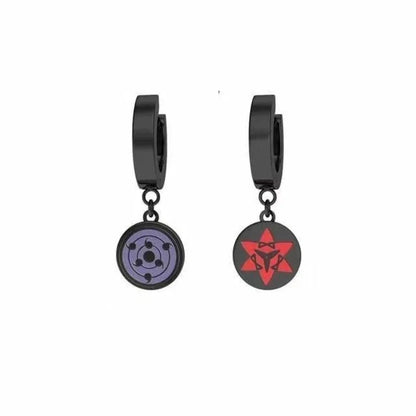 New NARUTO Uzumaki Naruto Animation Peripheral Cartoon Joker Earrings Gift Creative Secondary cosplay Niche Ear Buckle Wholesale