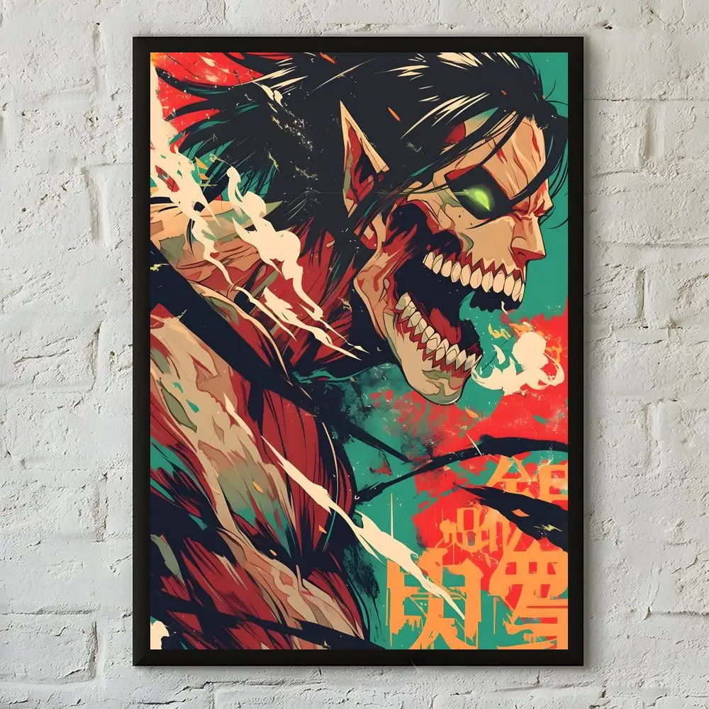 Anime Attack on Titan Poster  Poster Print Wall Art Pictures Canvas Painting Living Room Bedroom Home Decor