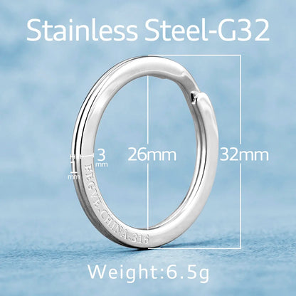 Brass Titanium Zirconium Stainless Steel Key Rings Keychains Buckle Man Luxury Car Keychain for Male Creativity Gift Wholesale
