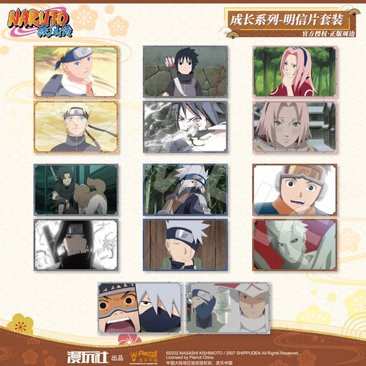 Brdwn Naruto Uchiha Sasuke Obito Sakura China Official Authorization Cosplay Growth Series Postcard