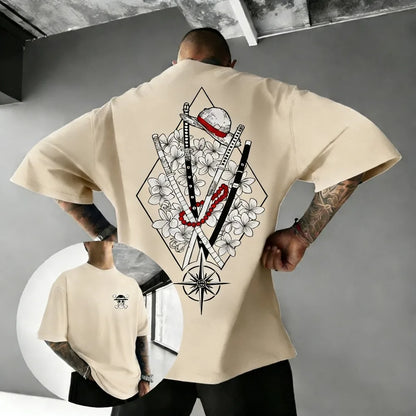 One Piece Luffy Unisex Pure Cotton T-shirt 2026 Summer Anime Print Round Neck Loose Casual Parent-child Short Sleeved Top