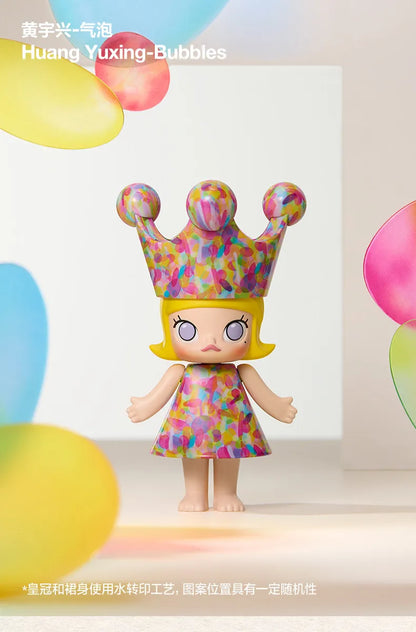 Genuine POP MART MEGA ROYAL MOLLY 100% Anniversary 1th Series Blind Box Anime Figure Ornament Collection Cute Toys Gift