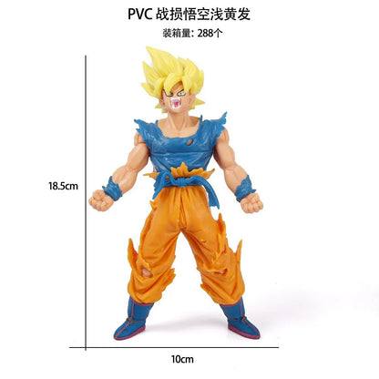 Dragon Ball Z Super Saiyan Son Goku Action Figure Set - Includes Son Gohan Vegeta Broly Piccolo Majin Buu Collectible