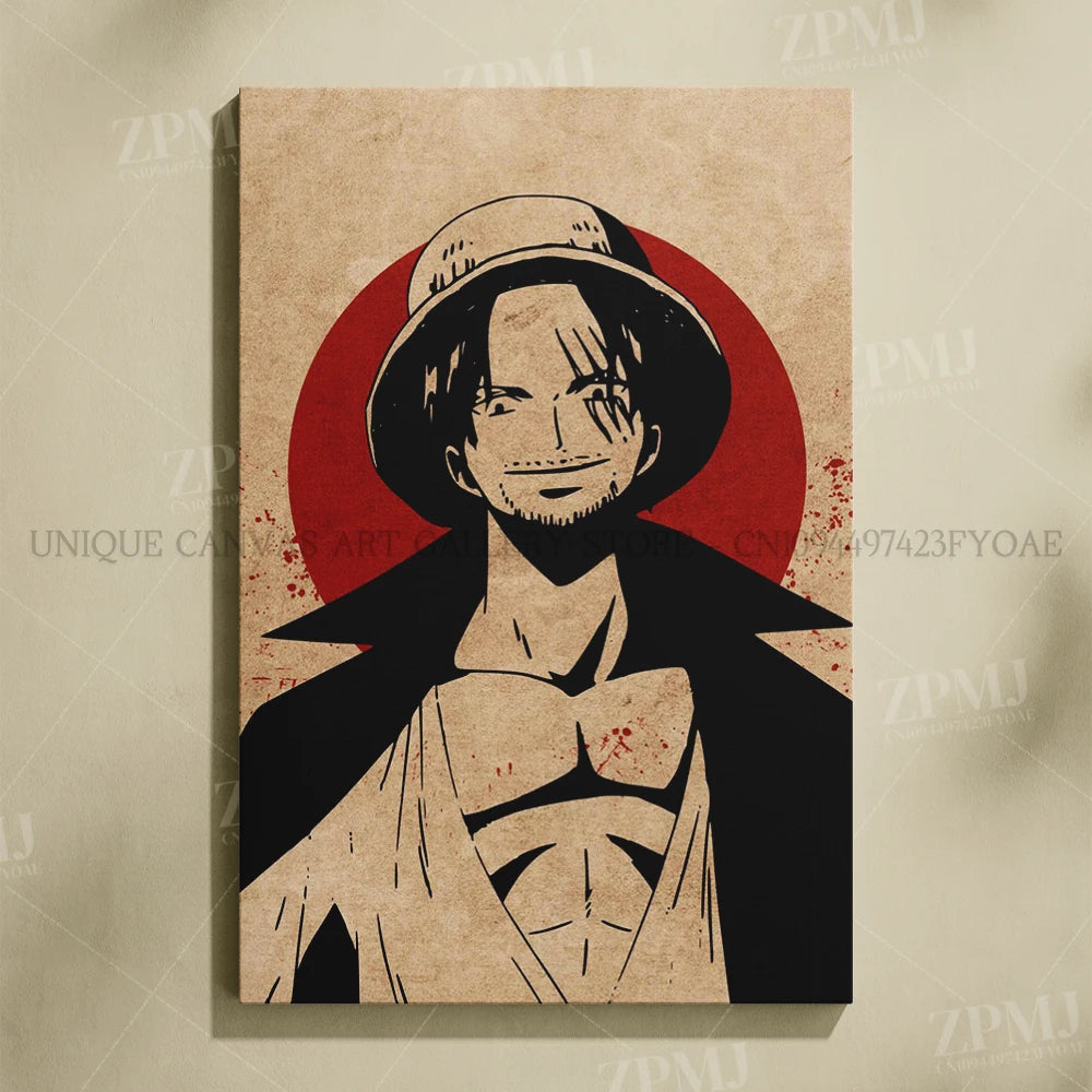 One Piece Monkey D. Luffy Canvas Poster
