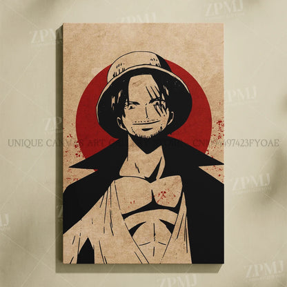 One Piece Monkey D. Luffy Canvas Poster