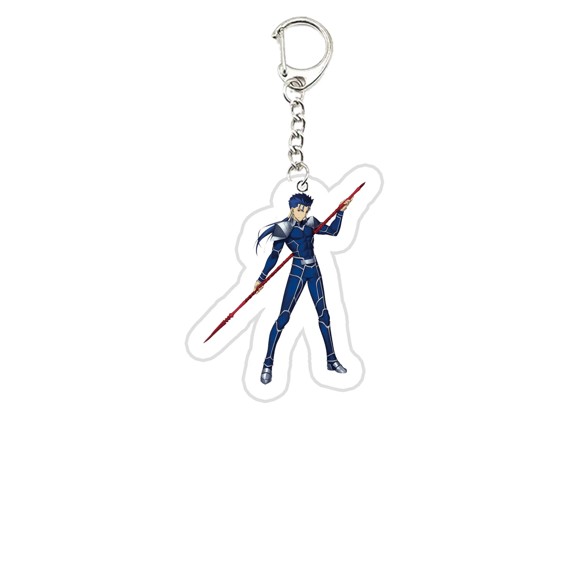 Acrylic Fate Stay Night Keyring Key Chains Cute Artoria Pendragon Saber KeyChain Pendant KeyRing for Accessories Bag Fans Gifts