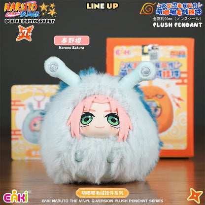 In Stock EAKI Naruto Shippuden Mengdudu Cute Series Plush Hanging Blind Boxes Naruto Sasuke Backpack Holiday Fans Gifts