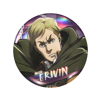 58mm Anime Attack on Titan Eren Jaeger Mikasa·Ackerman Sasha Braus Cosplay COSTUME Badge Pin SPTE Tinplate Brooch﻿ Prop Gilf