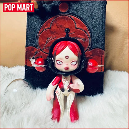 Pop Mart Skullpanda Bjd Nana Figures Baby Series Flower Blooming Figure Pink Green SP Art Toy Limited Dolls Surprise Toy Gift