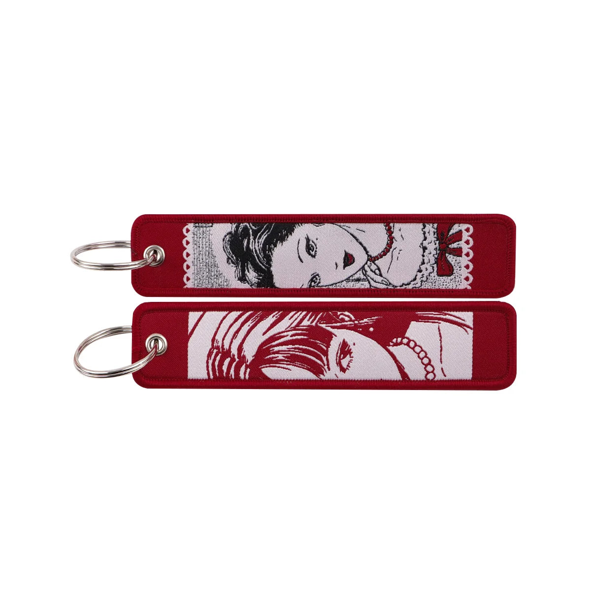 Anime Character Embroidery Keychain