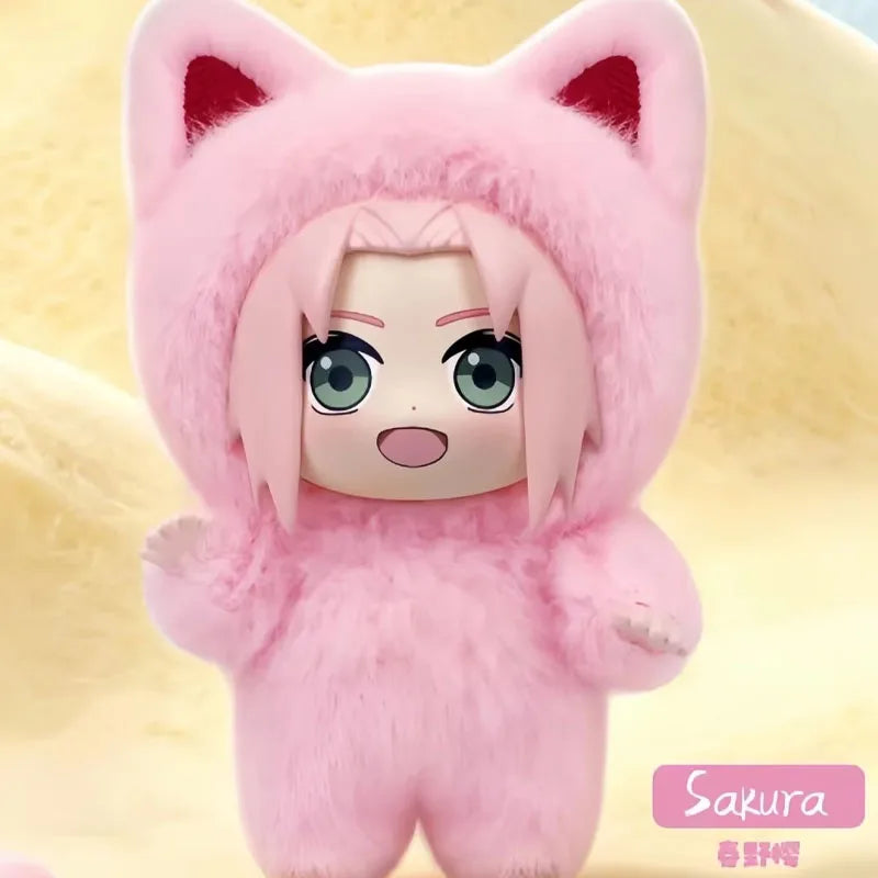 In Stock Genuine EAKI Naruto Shippuden KittenLand Vinyl Series Third Blind Box Plush Figurine Model Toys Collection Present