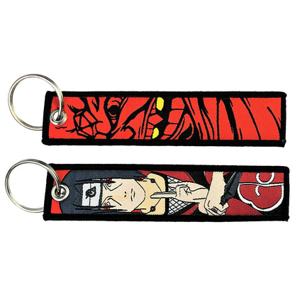 Classic Cartoon Embroidery Keychain
