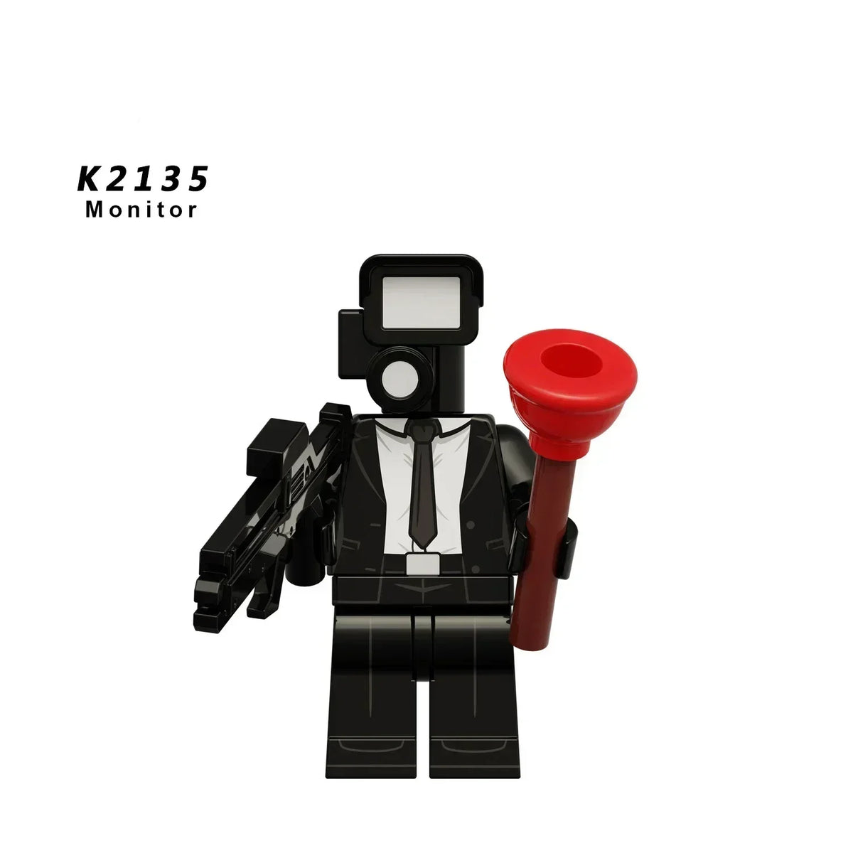 New KDL DJ Upgrade War-Damaged Skibidi Toilet Man Figures Anime Block Toys TvMan Titan Bricks Model Toy For Kid Birthday Gift