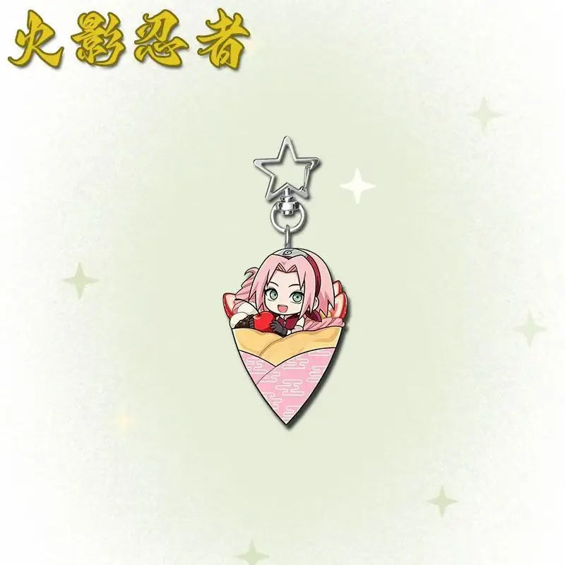 Anime Peripherals Sasuke Uchiha Figure Acrylic Pendant Minato Namikaze Figurine Acrylic Keychain Naruto Uzumaki Decoration Toys