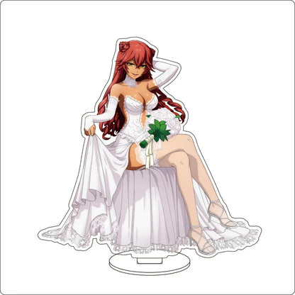 Anime Overlord Acrylic Stand Ornaments Ainz Ooal Gown Shalltear Bloodfallen albedo Cocytus Figure Stand Halloween Gifts