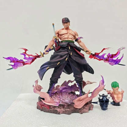 28cm/11in Anime ONE PIECE Figure Roronoa Zoro Action Figures Pvc Collection Model Toys for Gifts