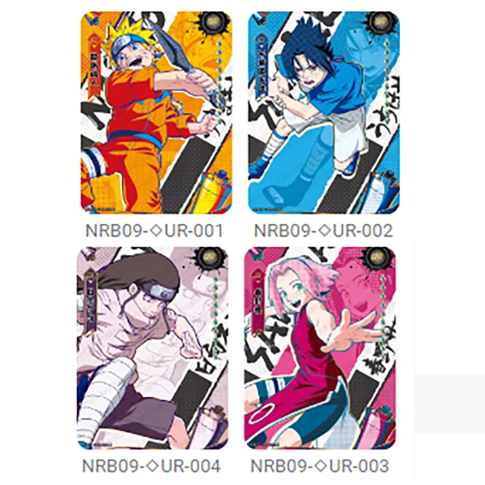 Kayou Naruto Card Set AR CR MR UR PTR SSR SR R T2W9 T4W8 Full Series Uzumaki Sasuke Hinata Uchiha Anime Collection Cards Toy Gif