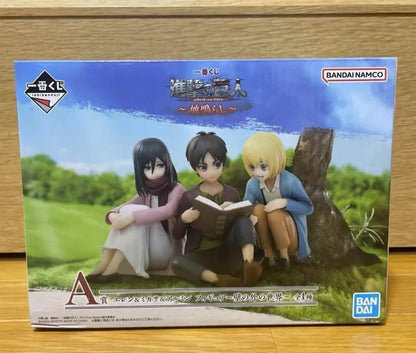 Bandai Original Anime Attack on Titan Ichiban Kuji Hange Zoe Levi Ackerman PVC Action Figure Model Collectible Toys Boys Gift