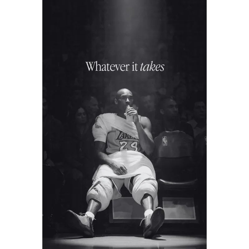 Athlete Mindset Jordan Kobe Canvas Poster